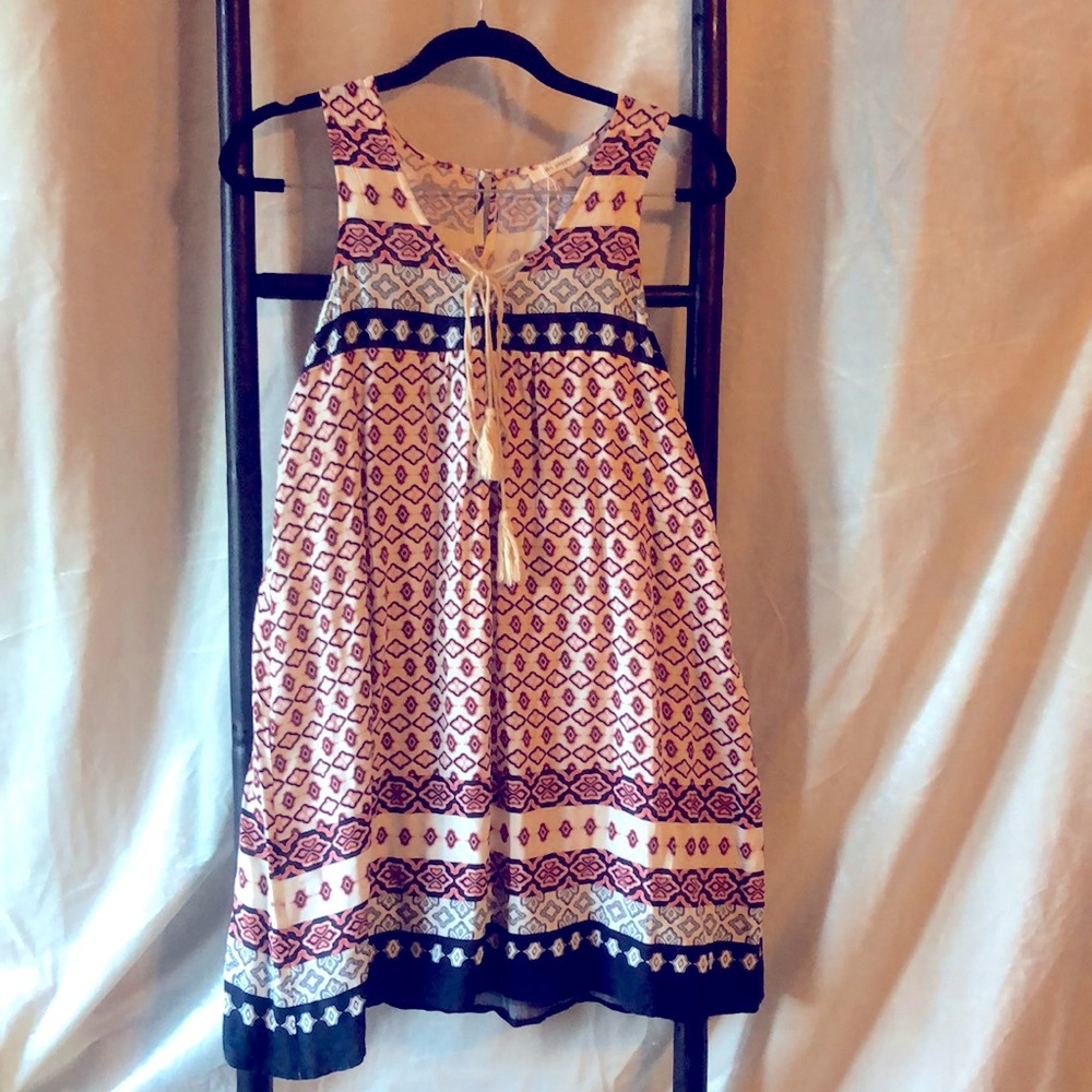 Blu Pepper Babydoll Sundress - Size Small - Medallion Print